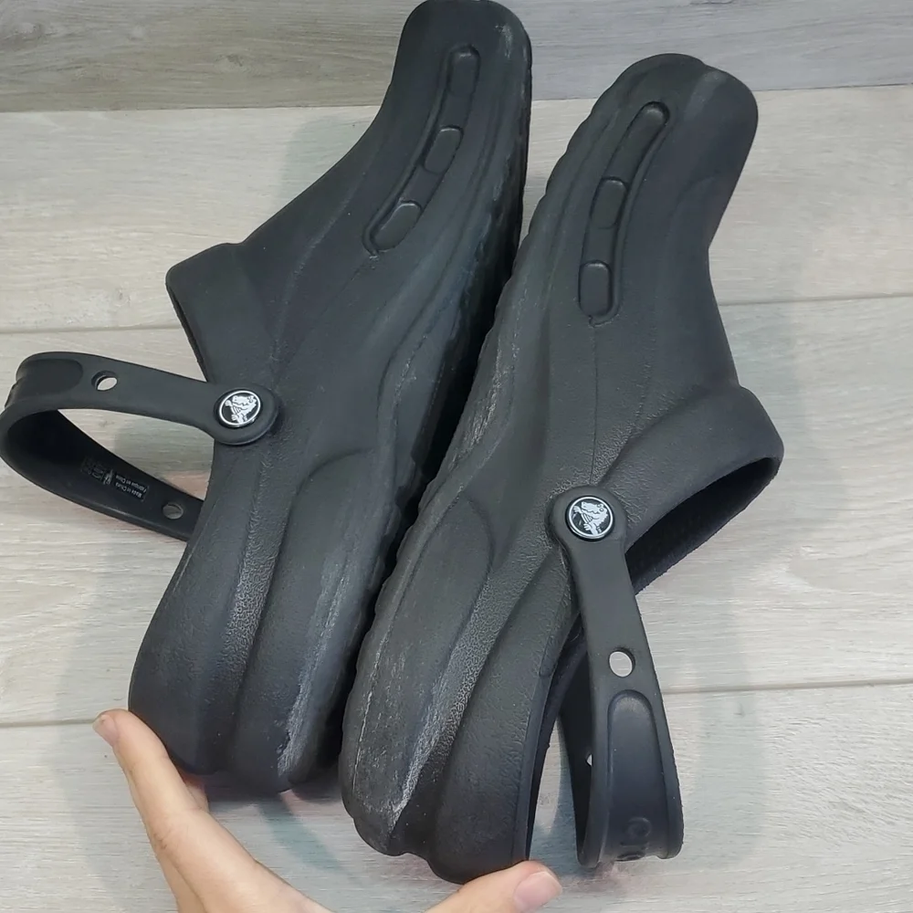 Crocs Mens Outdoor Rubber Sandals Clogs Shoes sz 12
